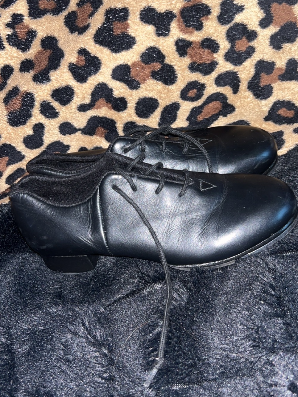 Women’s Bloch Shockwave Black Leather Lace-Up Tap Shoes